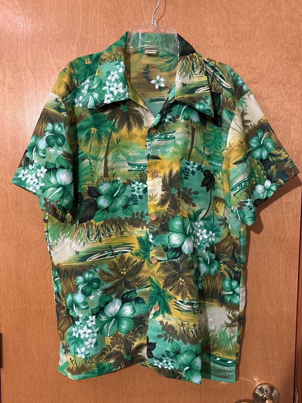 VINTAGE RARE FIND KMART Men’s Tropical Floral Short-Sleeve Shirt Size XL